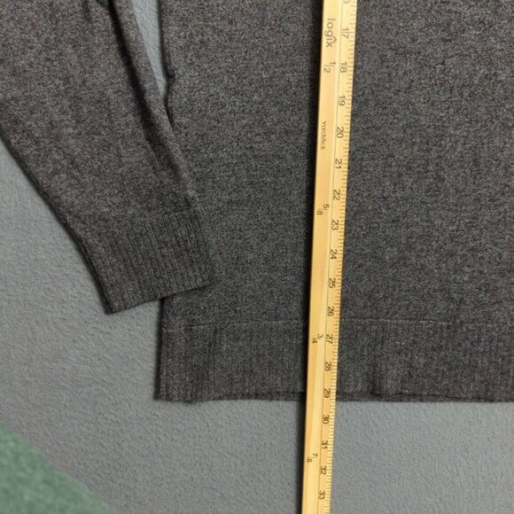 Smartwool Sweater Men's XL Black And Gray Merino Blend Sparwood Colorblock Crew - Picture 6 of 13